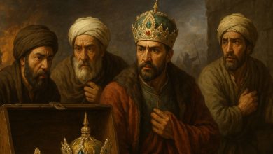 Iranian royal crowns and jewels being protected by Iranian kings during times of activity and wars