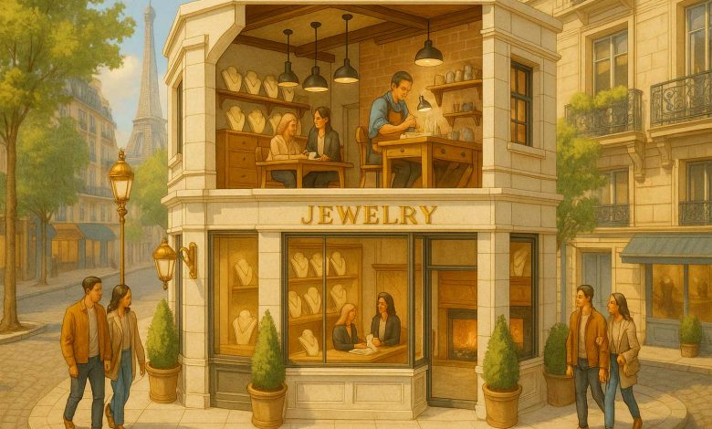 Nestled on one of Paris’s glitziest boulevards, behind a glossy, thick display window, sat a necklace that brought every passerby to a halt.