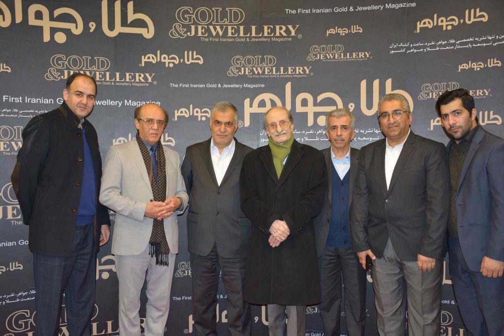 Professor Marefat Pourbaba, owner of the Airabel brand, at the Mirdamad Housing Towers at the Gold and Jewelry Exhibition