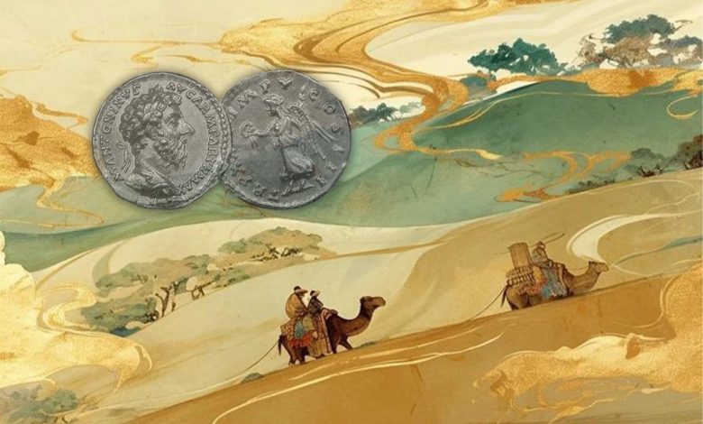 کاروانان در مسیر جاده ابریشم برای تجارت طلا و جواهر