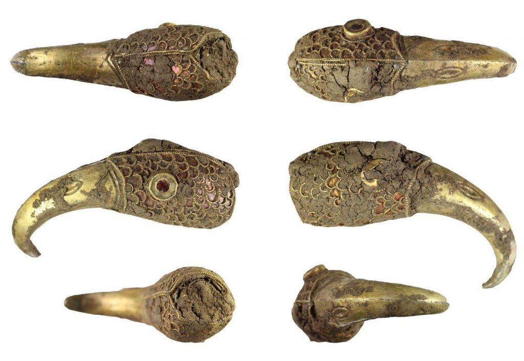 کلاغ طلایی آنگلوساکسون در نما های متفاوت